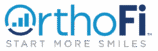 OrthoFi logo with Start More Smiles